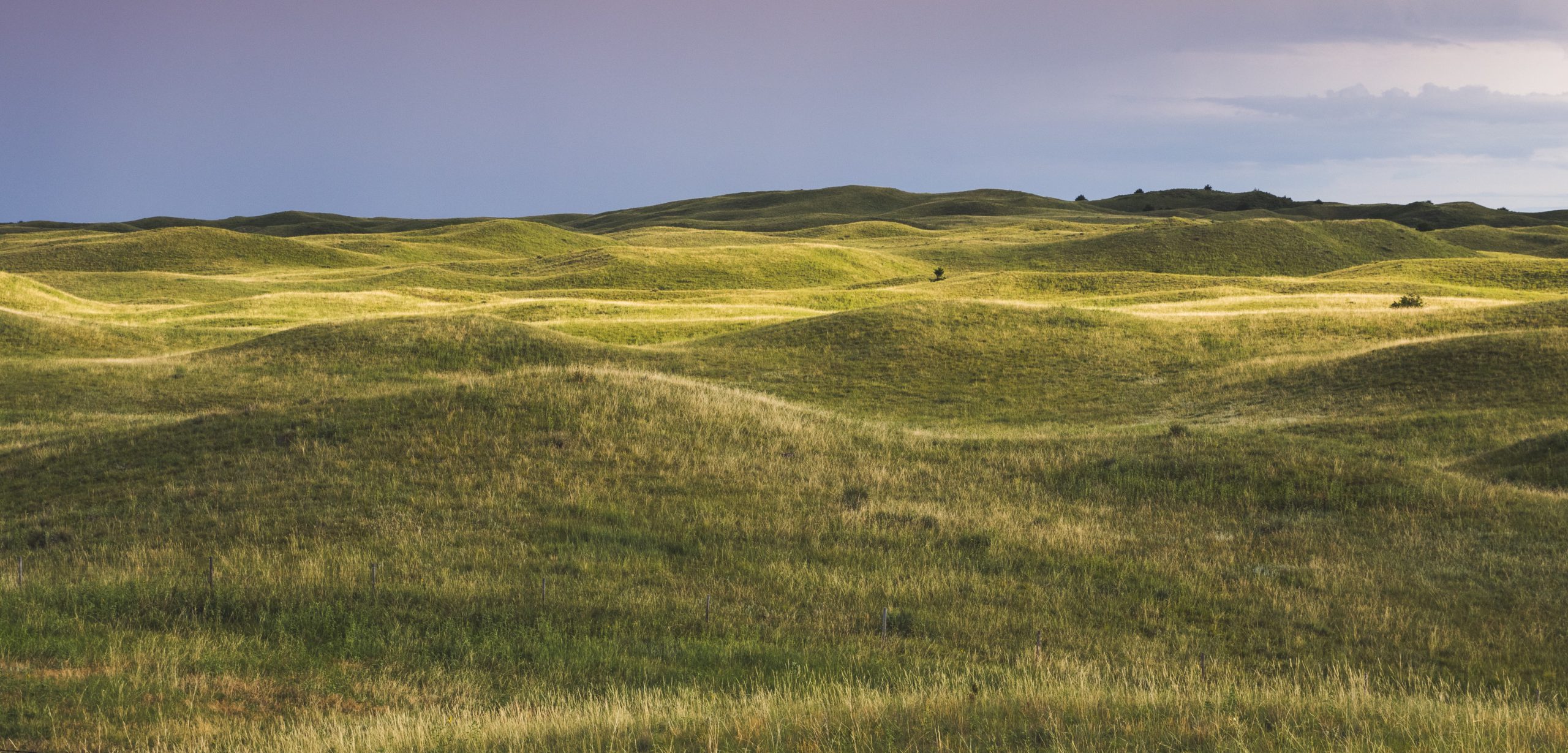Nebraska Field full of hills in Nebraska