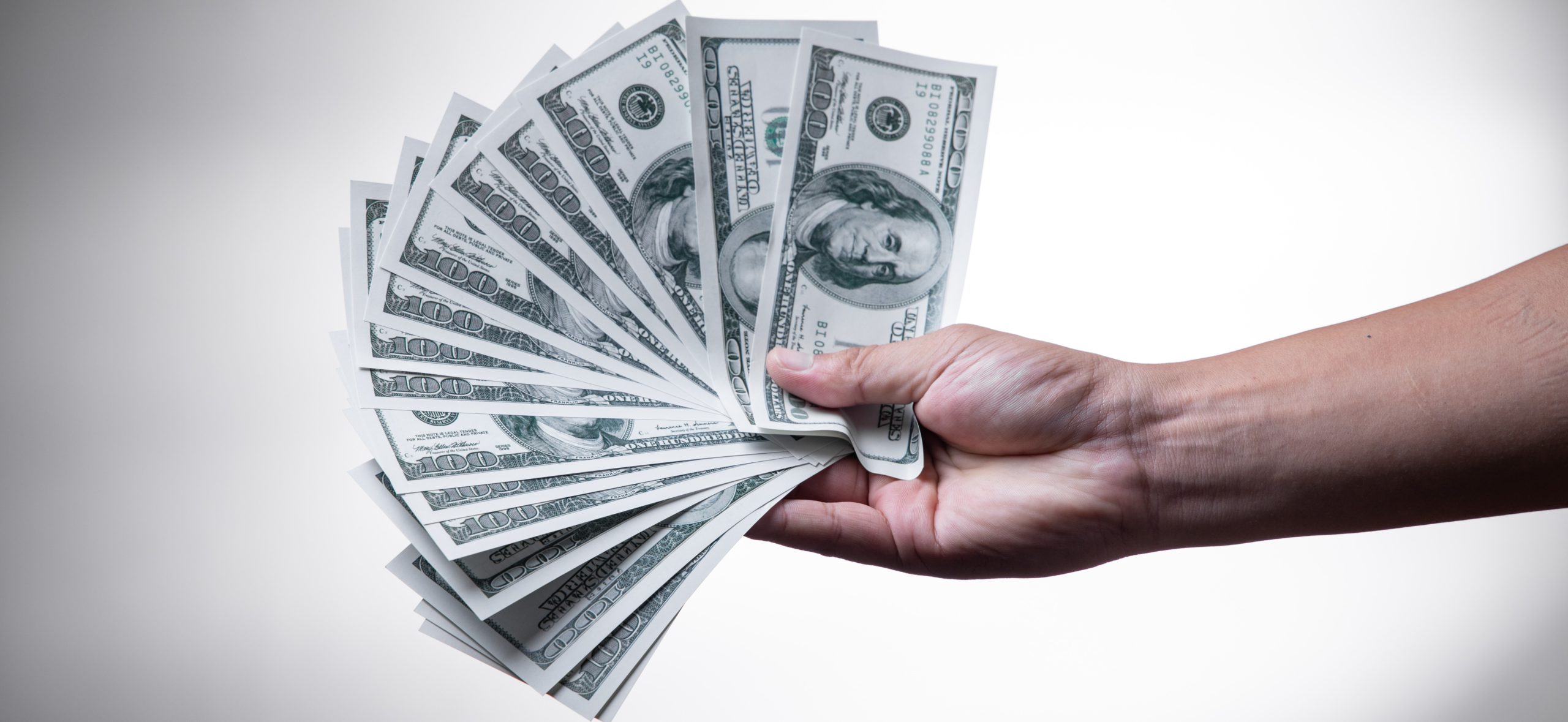 PRN Employee holding all the extra money they earned from working with staffing angencies