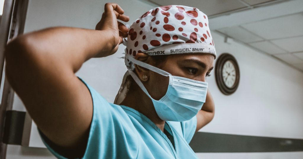 Nurse in deep thought