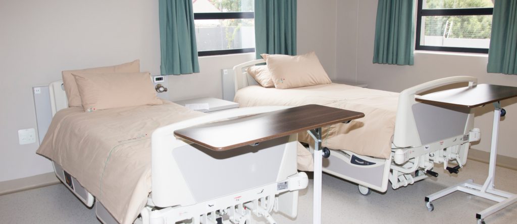 beds left empty in a clinical care setting