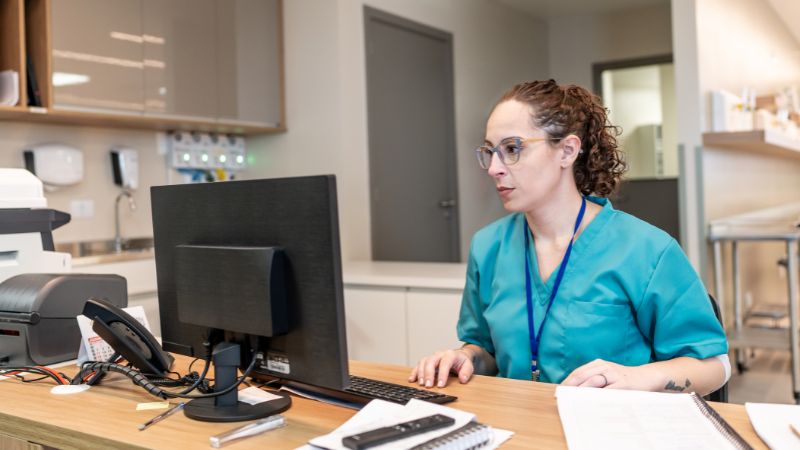 Healthcare leader comparing PRN staffing and travel nursing options