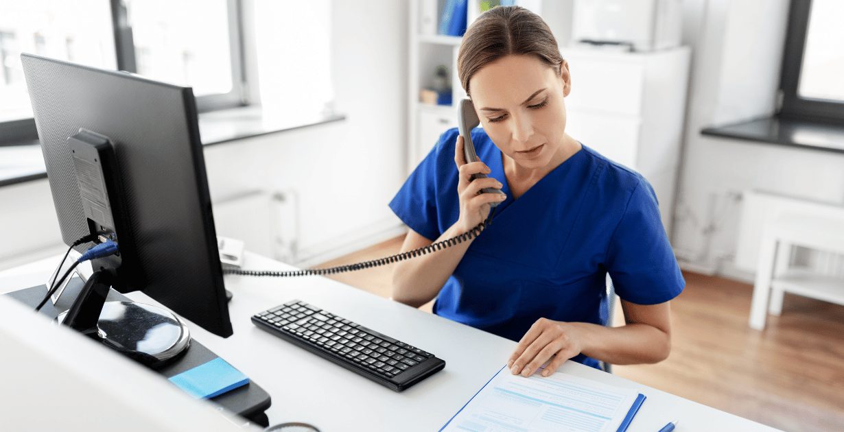 healthcare leaders reviewing recruiting strategies and staffing plans